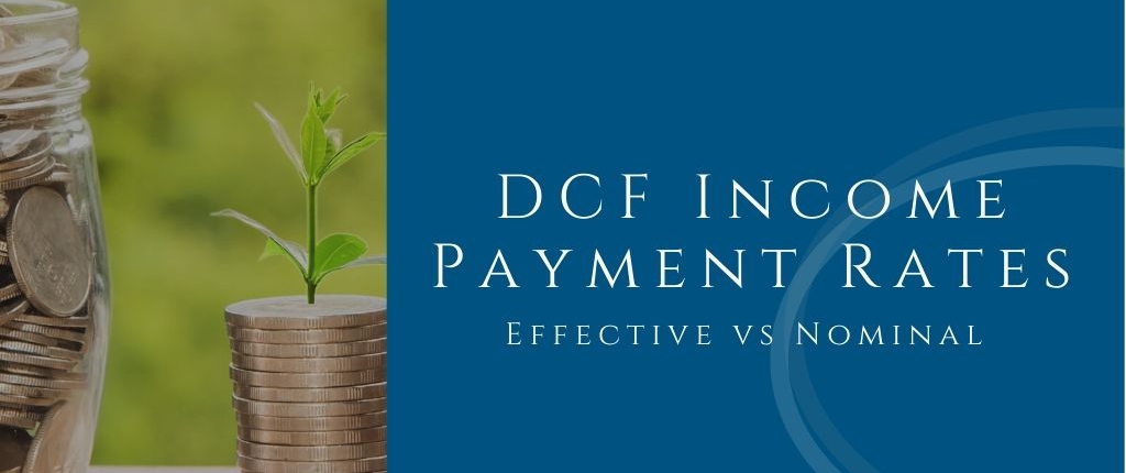 dcf income payment rates